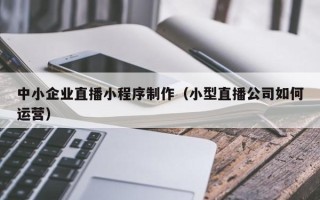 甘南中小企业直播小程序制作（小型直播公司如何运营）