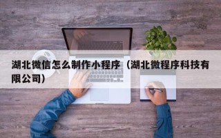 甘南湖北微信怎么制作小程序（湖北微程序科技有限公司）